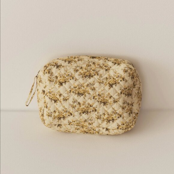 Dôen RARE NWT Grande Quince Pouch in Citron Rosier Floral - Picture 1 of 3